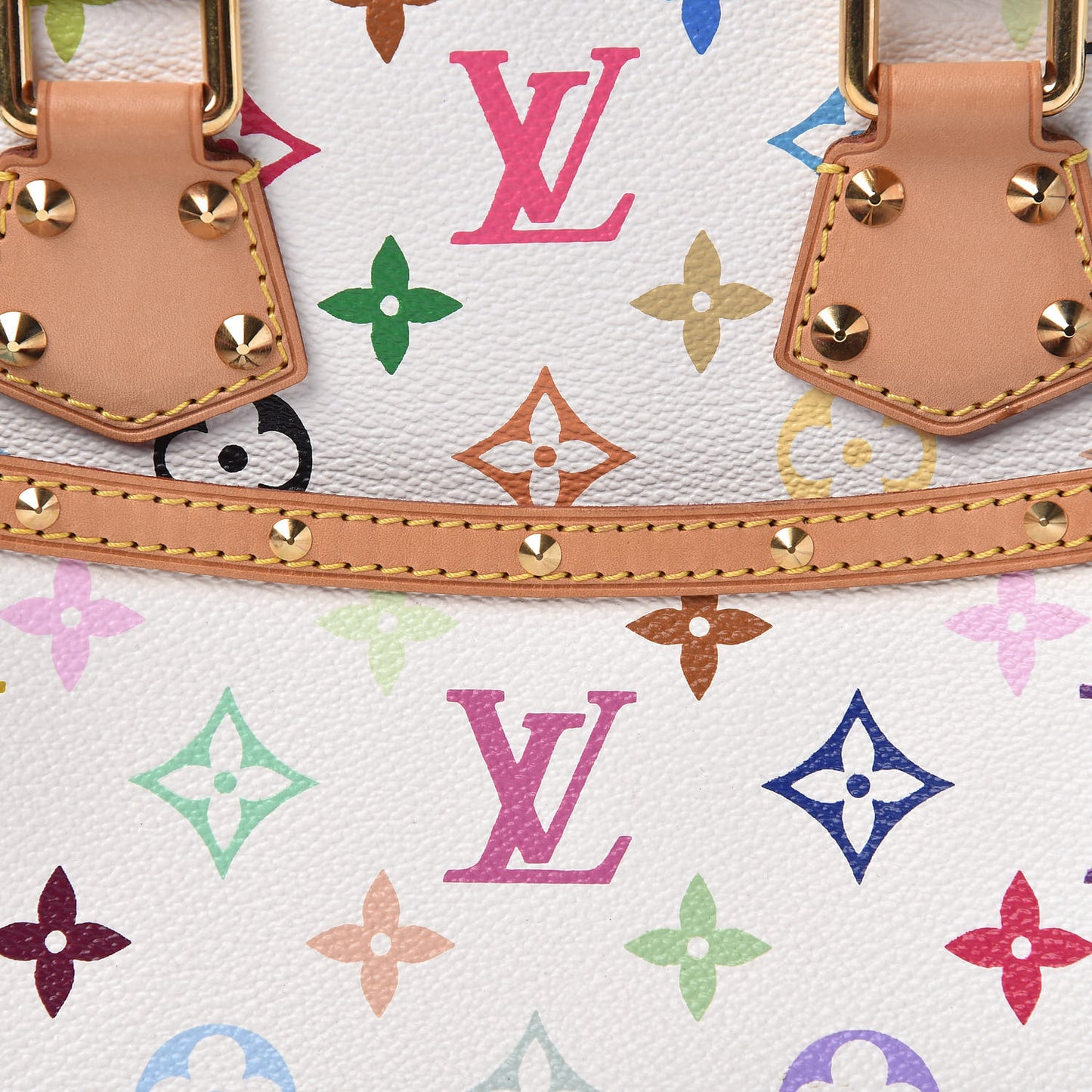 Monogram Multicolor Trouville White