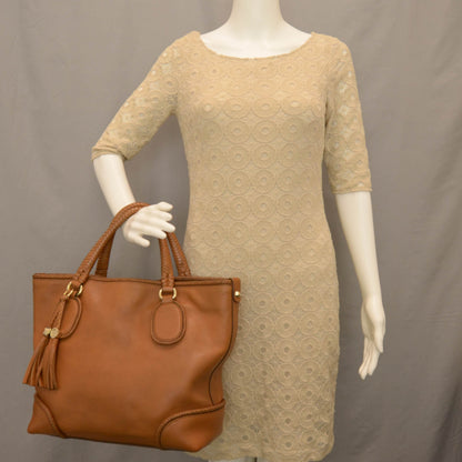 Gucci Leather Medium Marrakech Tote Camel 2 of 9