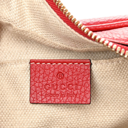 Gucci Pebbled Calfskin Small Soho Disco Bag Tabasco Red 6 of 11