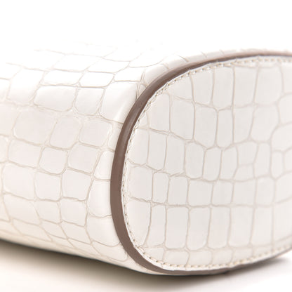 Stella McCartney Embossed Crocodile Effect Bucket Bag Ivory 8 of 12