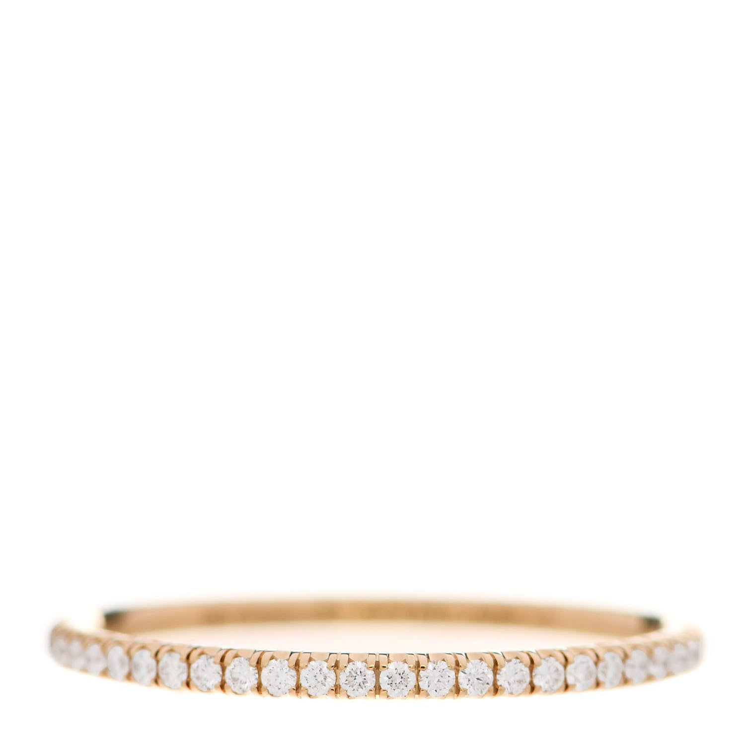 Cartier 18K Yellow Gold Diamond 1.5mm Etincelle de Cartier Wedding Band Ring 57 8 1 of 6