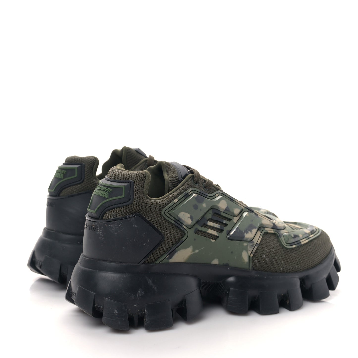 Rubber Knit Fabric Camouflage Mens Cloudbust Thunder Sneakers 7 Militare