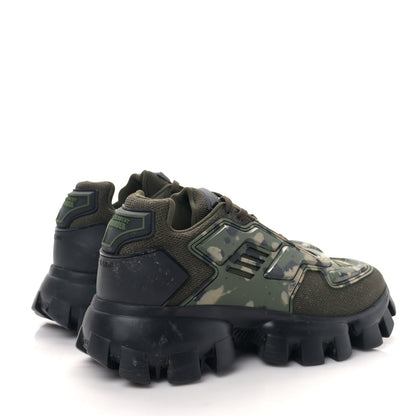 Prada Rubber Knit Fabric Camouflage Mens Cloudbust Thunder Sneakers 7 Militare 4 of 8