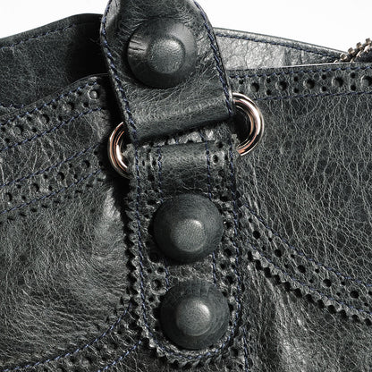 Balenciaga Agneau Giant Brogues Hardware City Anthracite 7 of 12