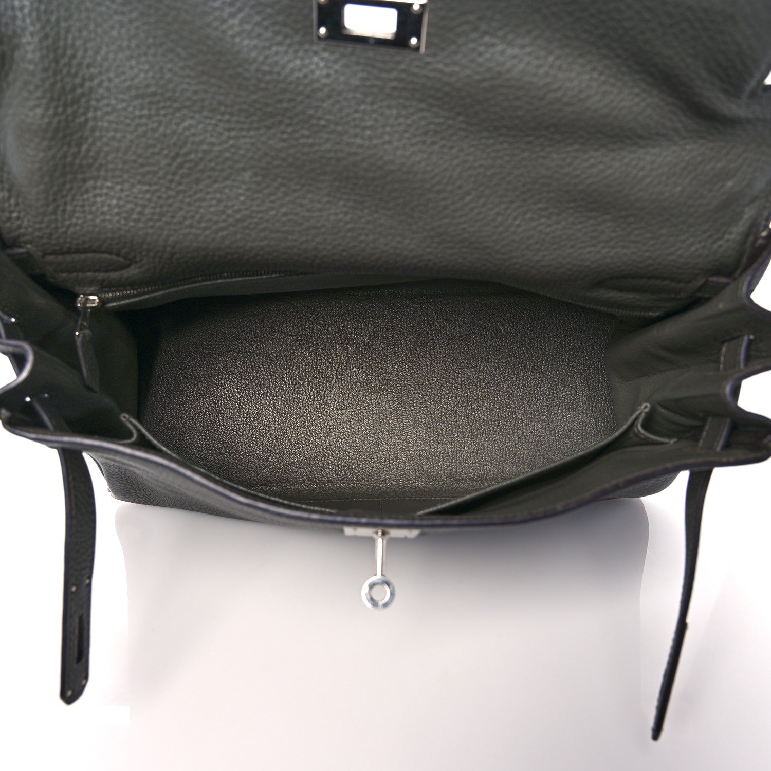 Hermes Taurillon Clemence Kelly Retourne 32 Vert De Gris 7 of 41