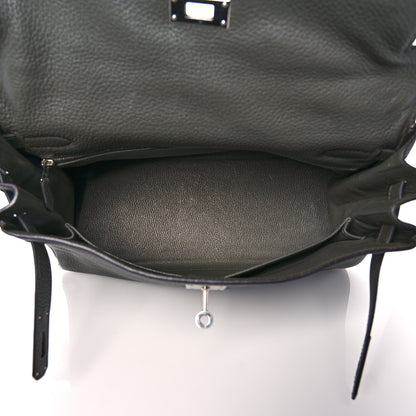 Hermes Taurillon Clemence Kelly Retourne 32 Vert De Gris 7 of 41