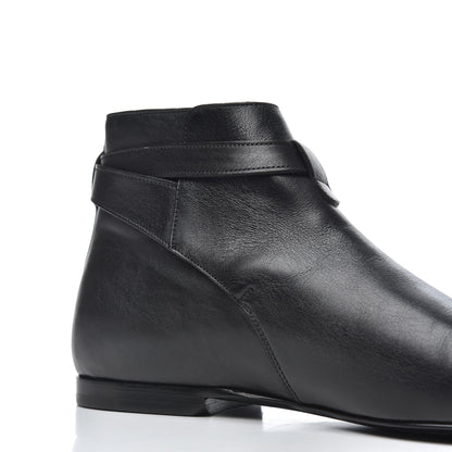 Saint Laurent Calfskin Women's London 20 Jodhpur Cropped Boots 36.5 Black 13 of 17