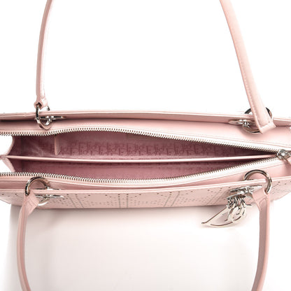 Christian Dior Calfskin Cannage Perforated East West Lady Dior Pink 5 of 11
