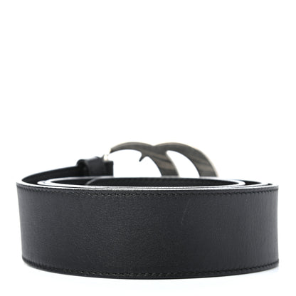Gucci Moon Calfskin Nickel Double G 40mm Belt 90 36 Black 2 of 6