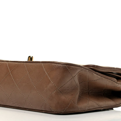Chanel Lambskin Quilted Small Double Flap Dark Brown 8 of 8