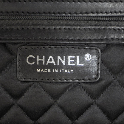 Chanel Leather Large Frame Tote Dark Brown 8 of 10