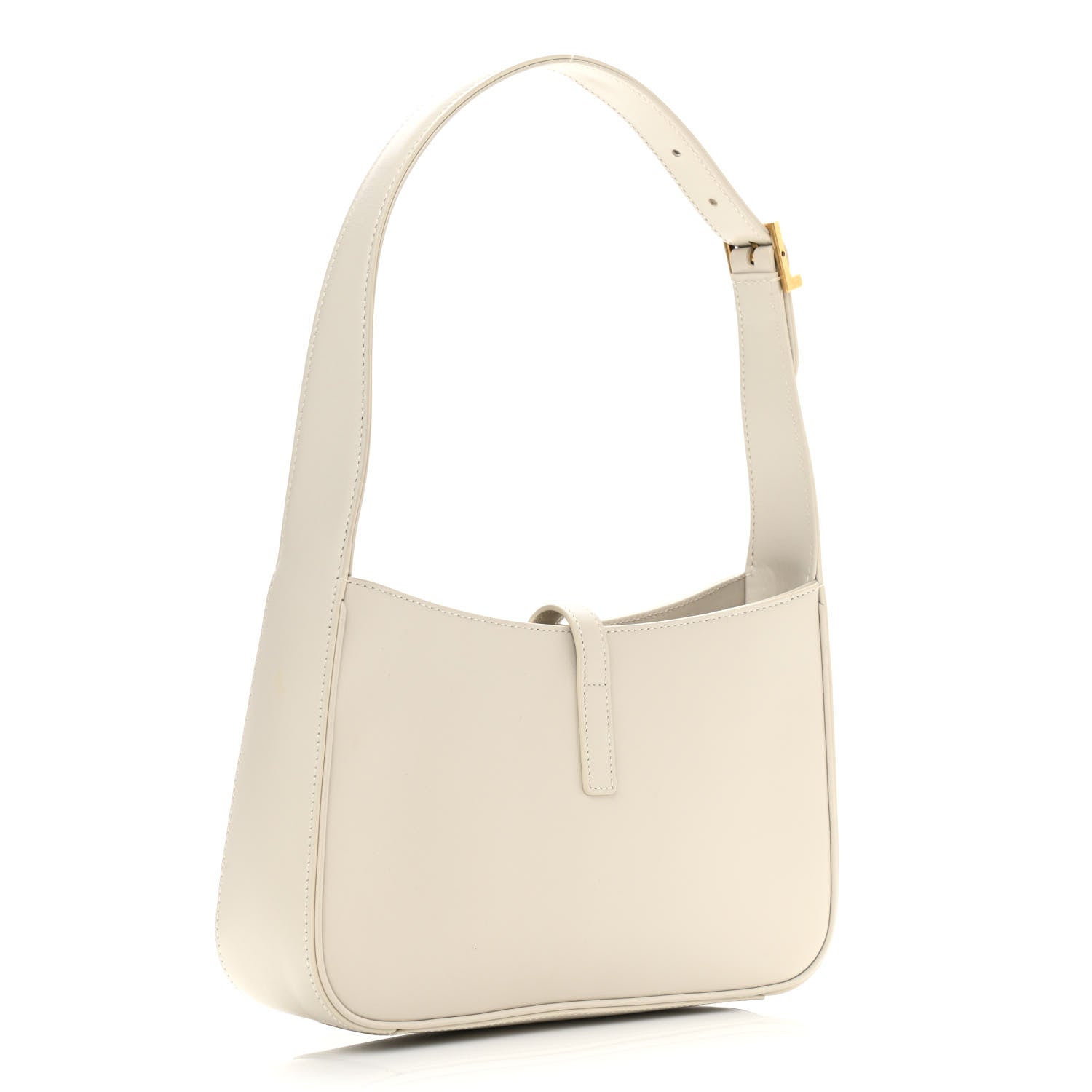Saint Laurent Smooth Calfskin Le 5 A 7 Hobo Blanc Vintage 3 of 9