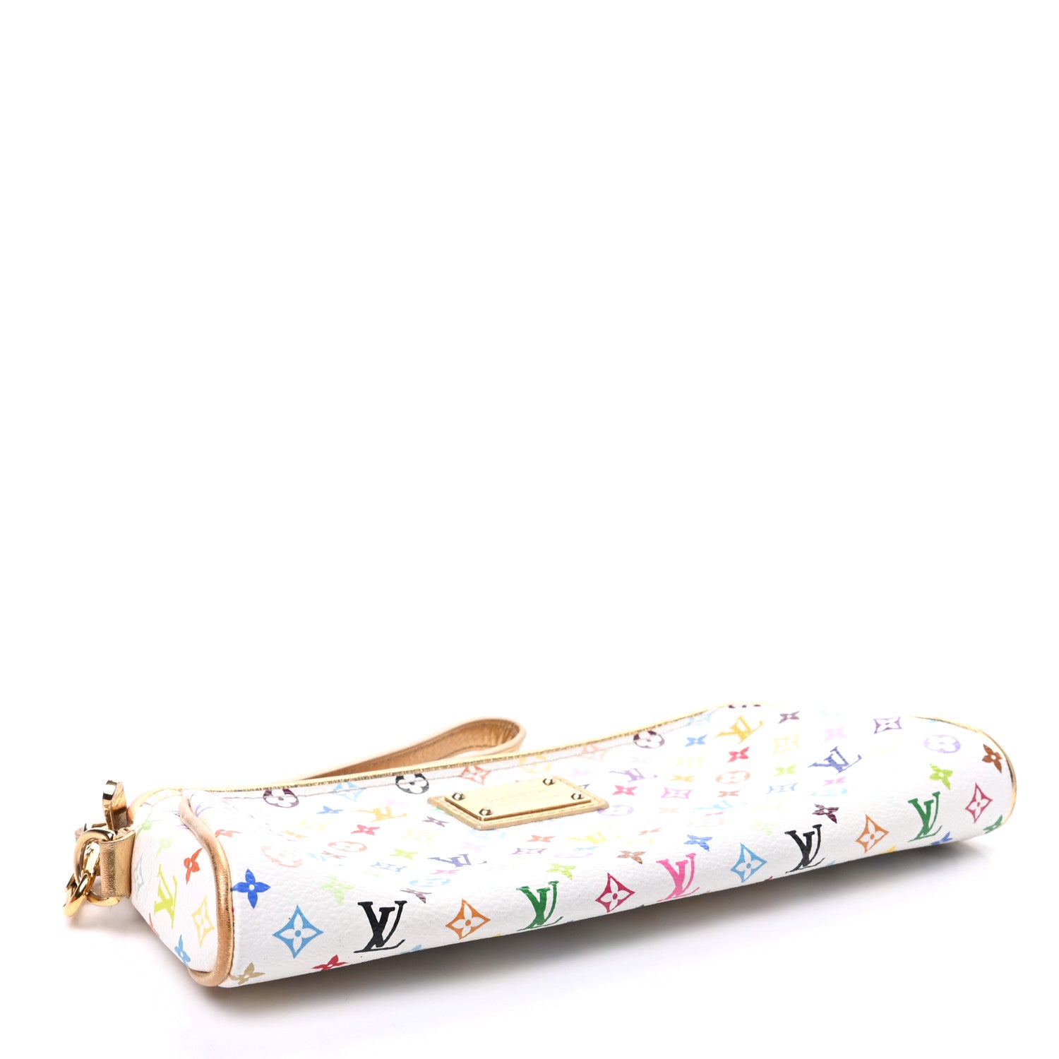 Louis Vuitton Monogram Multicolor Kate Clutch White 4 of 9
