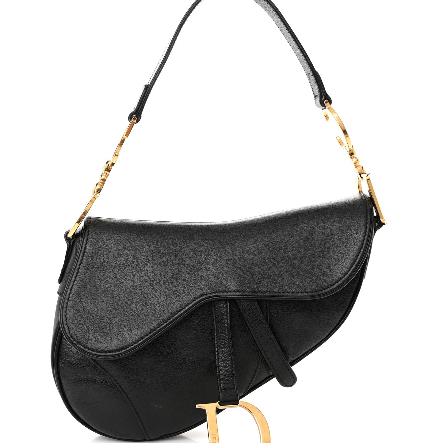 Calfskin Saddle Bag Black