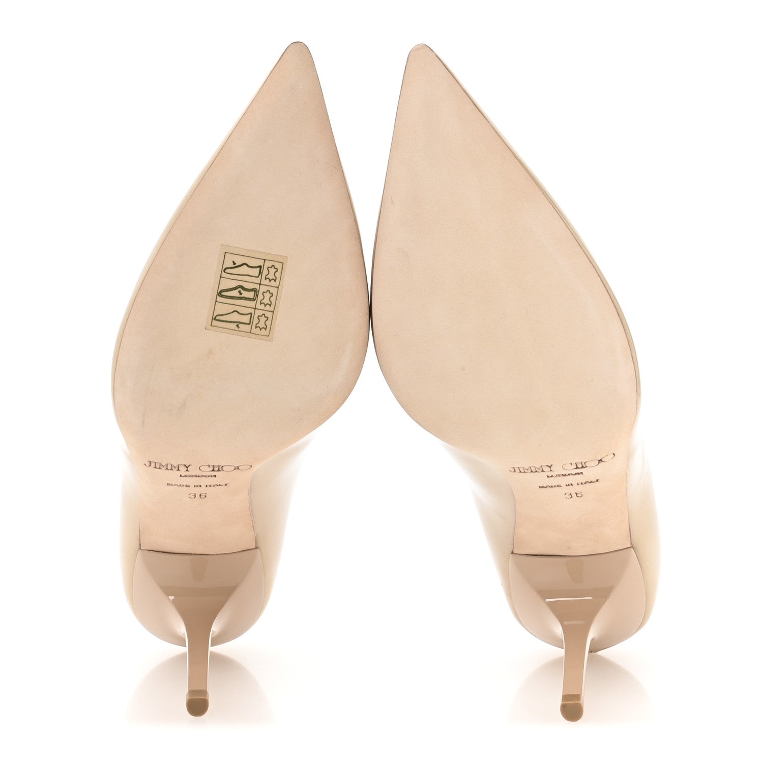 Jimmy Choo Patent Agnes 85 Pumps 36 Nude 6 of 8