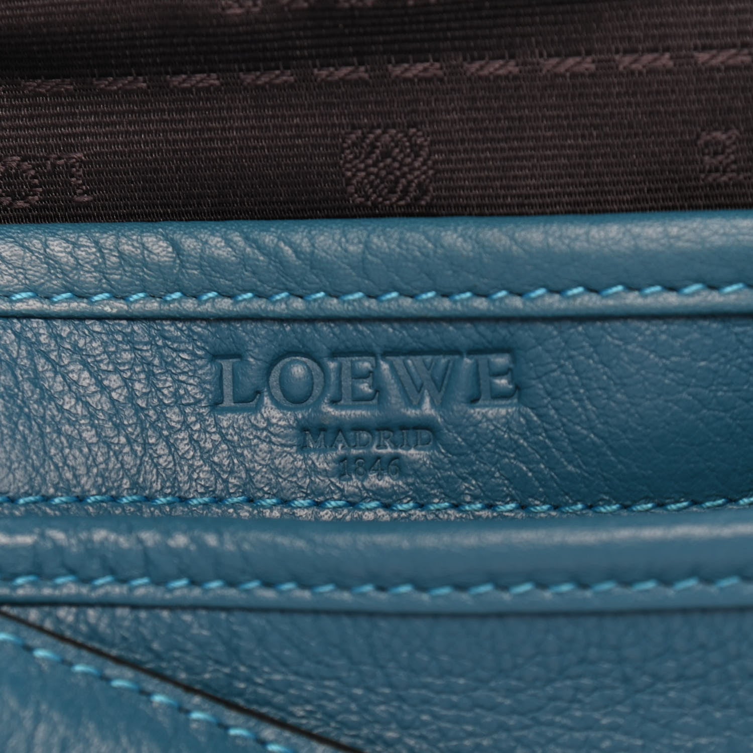 Loewe Calfskin Heritage Crossbody Bag Blue 6 of 9