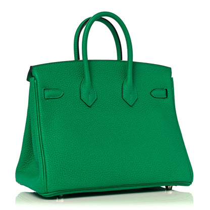Hermes Togo Verso Birkin 25 Menthe Vert Bosphore 3 of 34