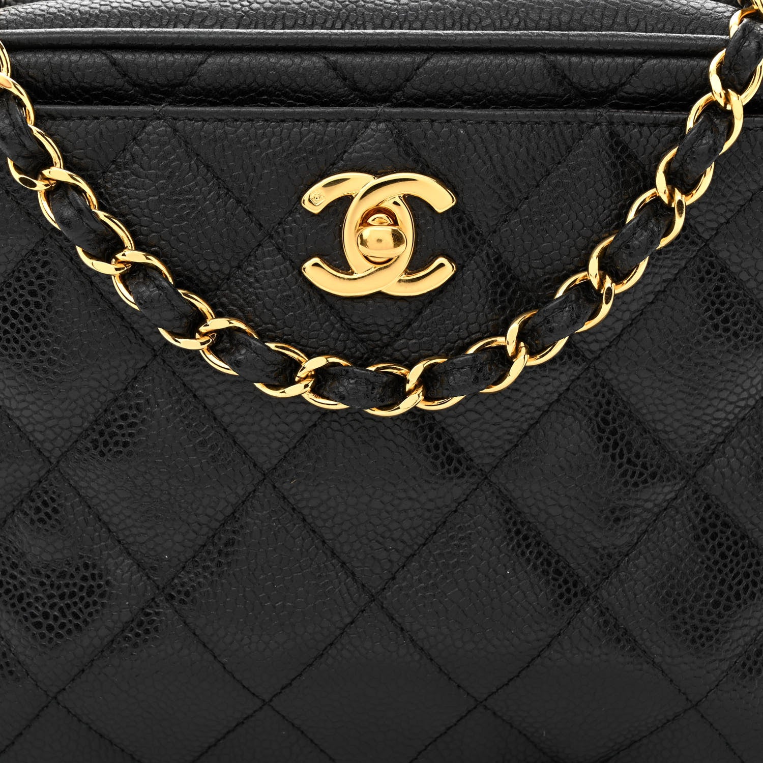 Chanel Caviar Quilted Camera Case Black 9 of 13