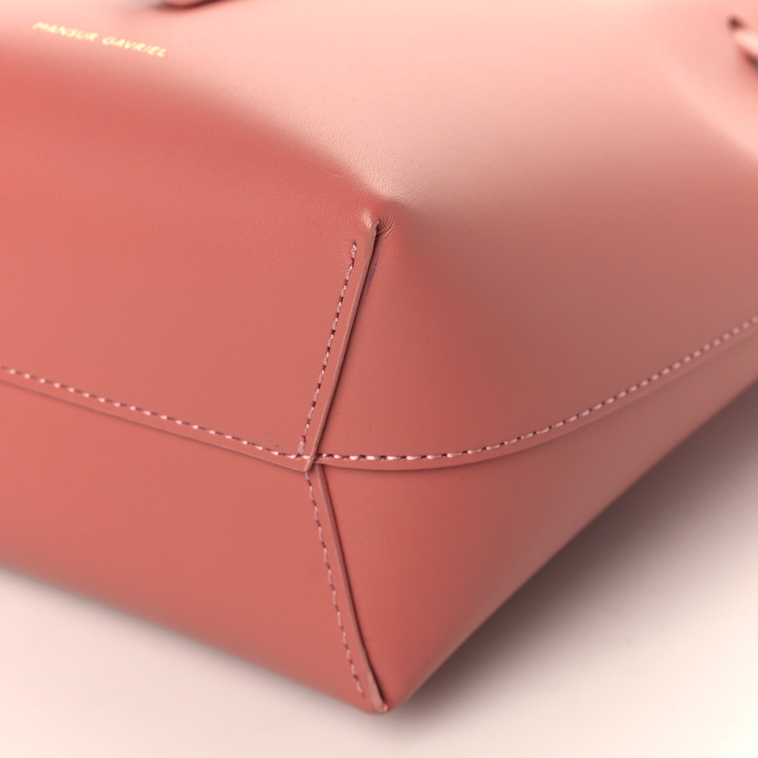 Mansur Gavriel Calfskin Mini Bucket Bag Blush 9 of 9