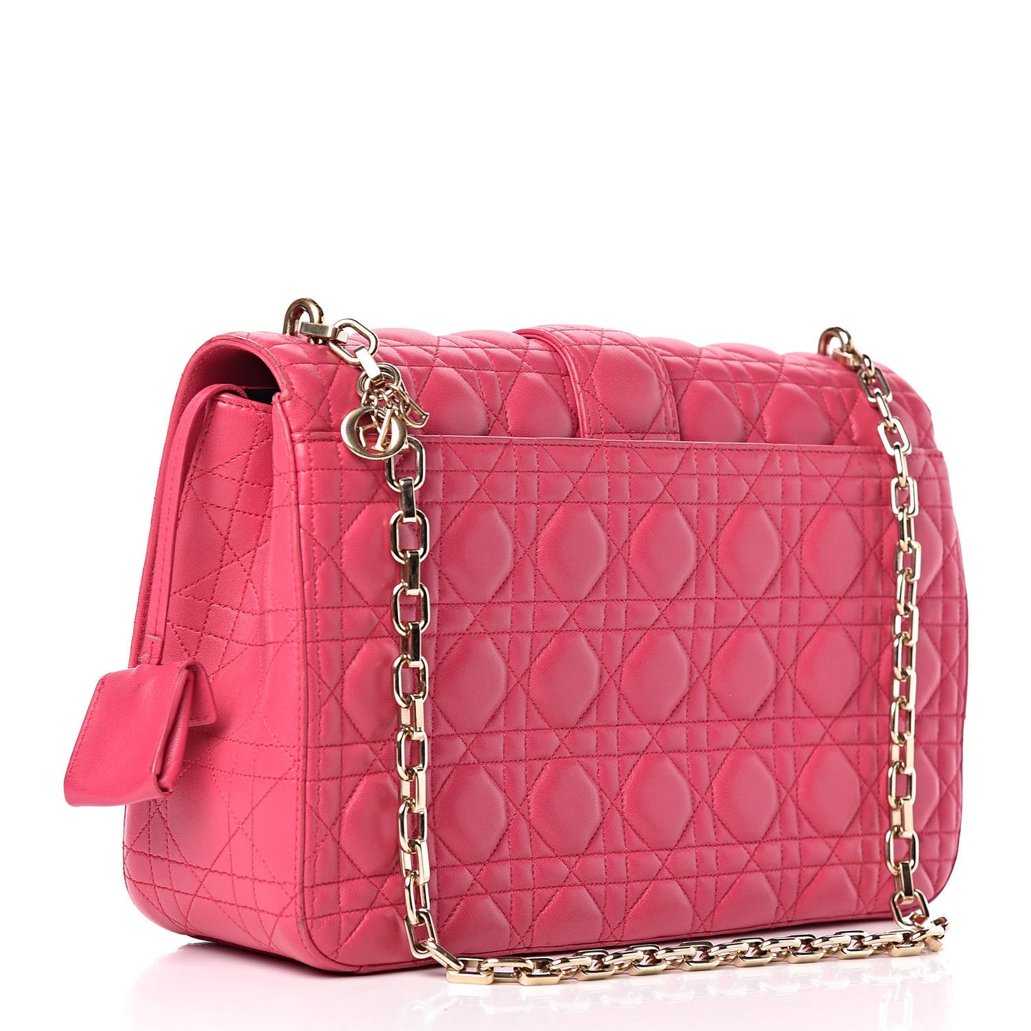 Lambskin Cannage Large Miss Dior Flap Pink