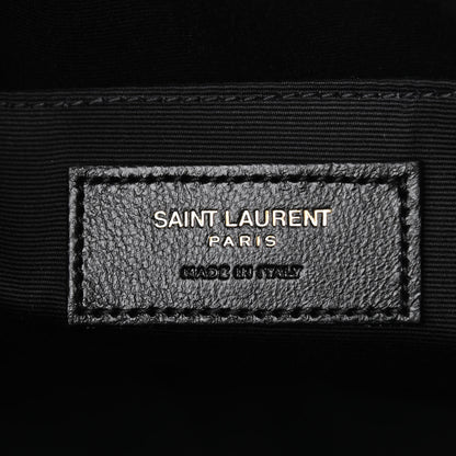 Saint Laurent Tweed Calfskin Monogram Lou Camera Bag Black 6 of 12