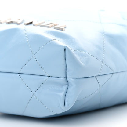 Chanel Shiny Calfskin Quilted Mini Chanel 22 Light Blue 10 of 10