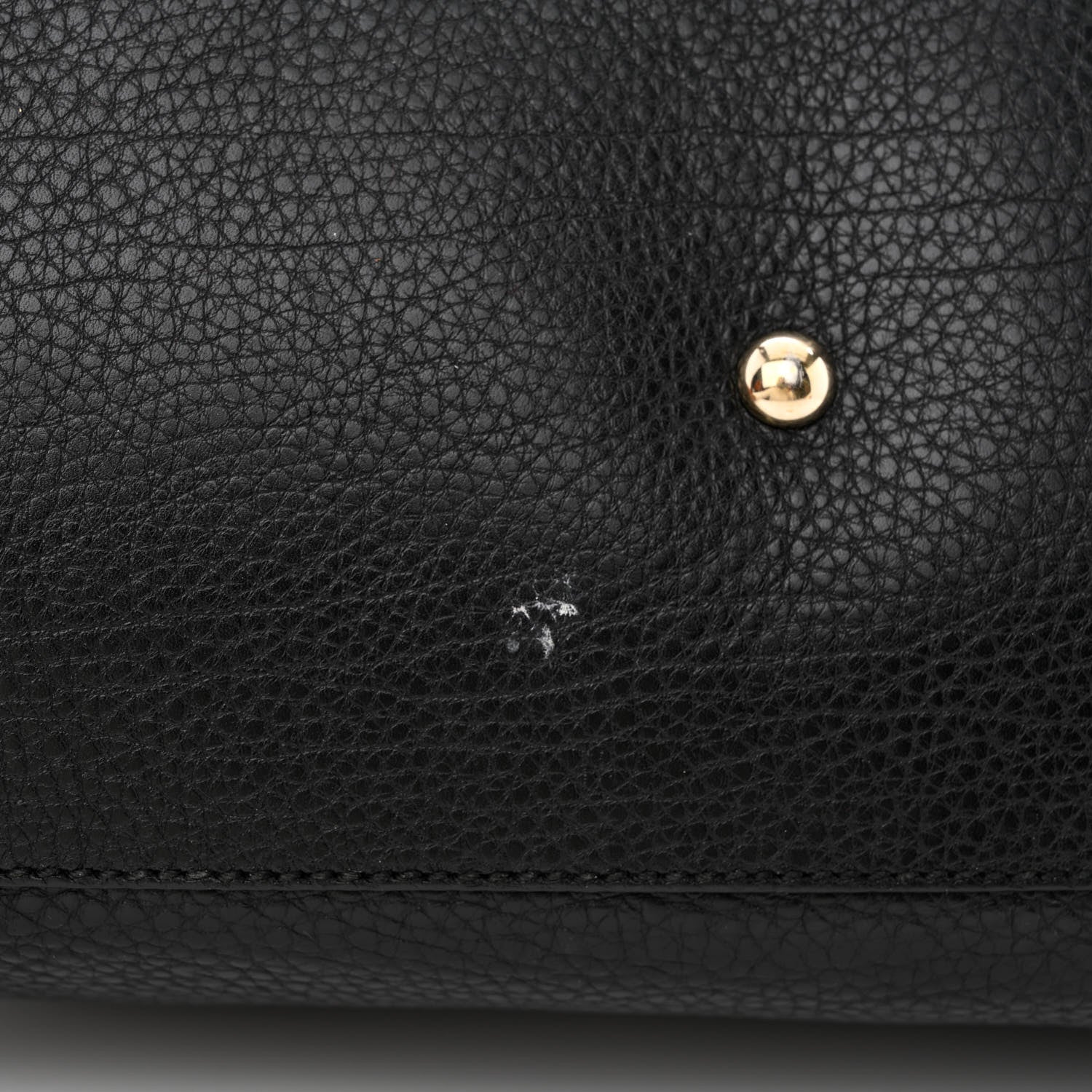 Gucci Pebbled Calfskin Medium Bamboo Shopper Tote Black 19 of 20