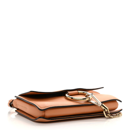 Chloe Suede Calfskin Small Faye Shoulder Bag Marrone 4 of 9