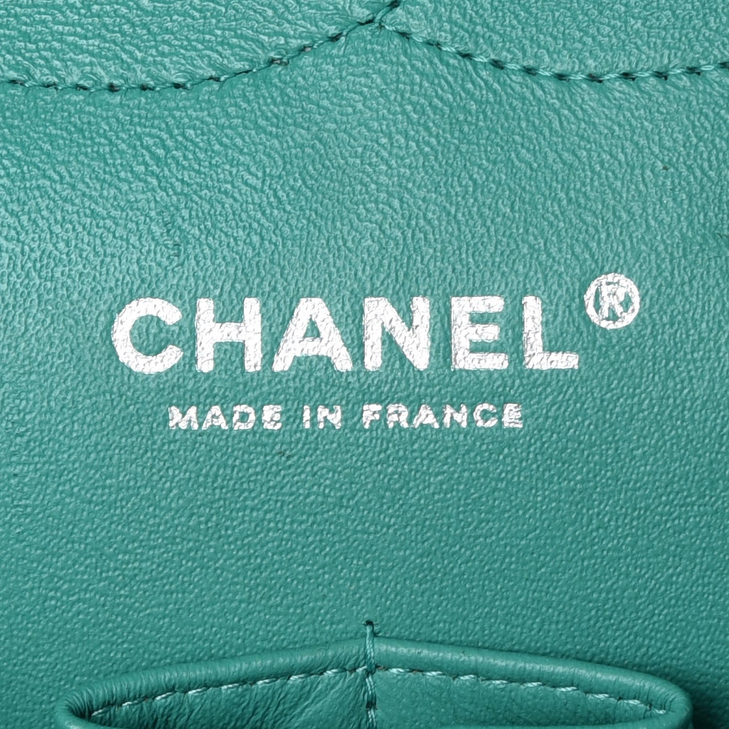 Chanel Lambskin Quilted Jumbo Double Flap Green 8 of 10