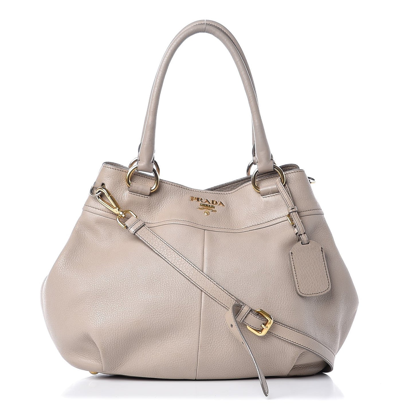 Vitello Daino Shoulder Bag Grey