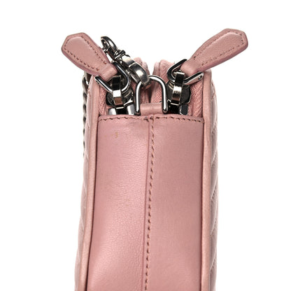 Prada Nappa Impunture Diagramme Mini Double Zip Chain Crossbody Bag Orchidea 13 of 16