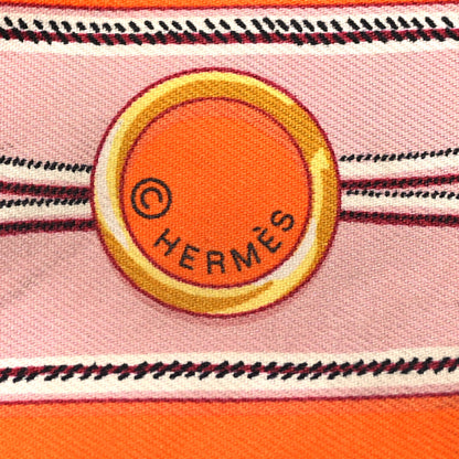 Hermes Silk Maillons Twilly Orange Vieux Rose Gold 4 of 6