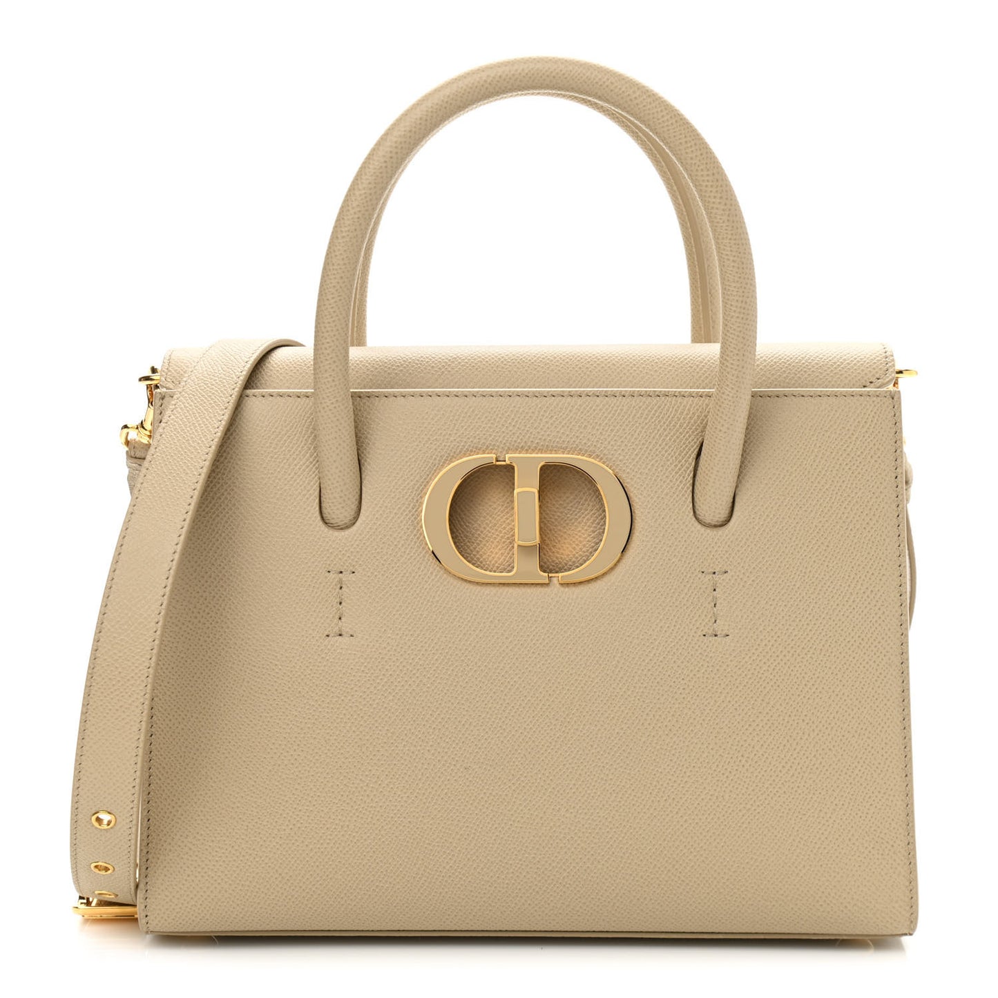 Grained Calfskin Medium St. Honore Tote Beige