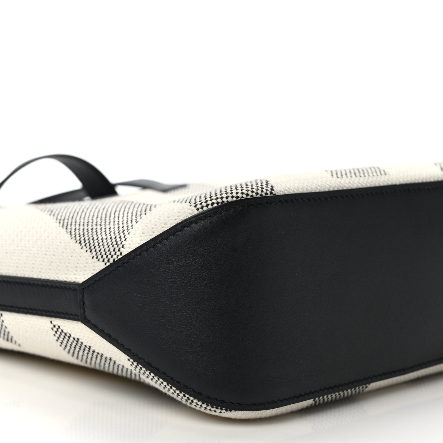Swift H Canvas Cabas H En Biais 27 Black Ecru