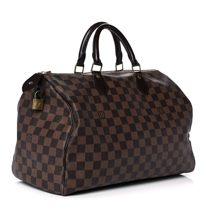 Louis Vuitton Damier Ebene Speedy 35 3 of 13