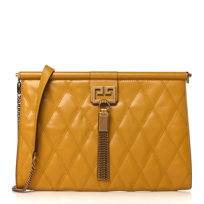 Givenchy Goatskin Quilted Medium Gem Bag Golden 1 of 8