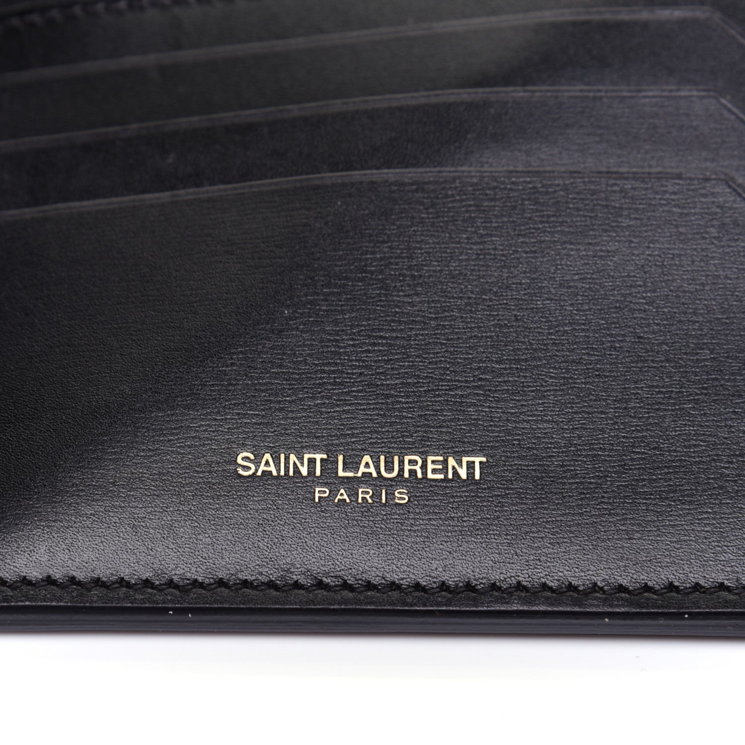 Saint Laurent Calfskin 4 Fragments Zip Pouch Black 9 of 9