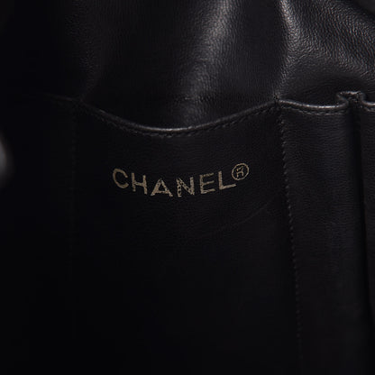Chanel Lambskin Stitched Shopper Tote Black 6 of 14