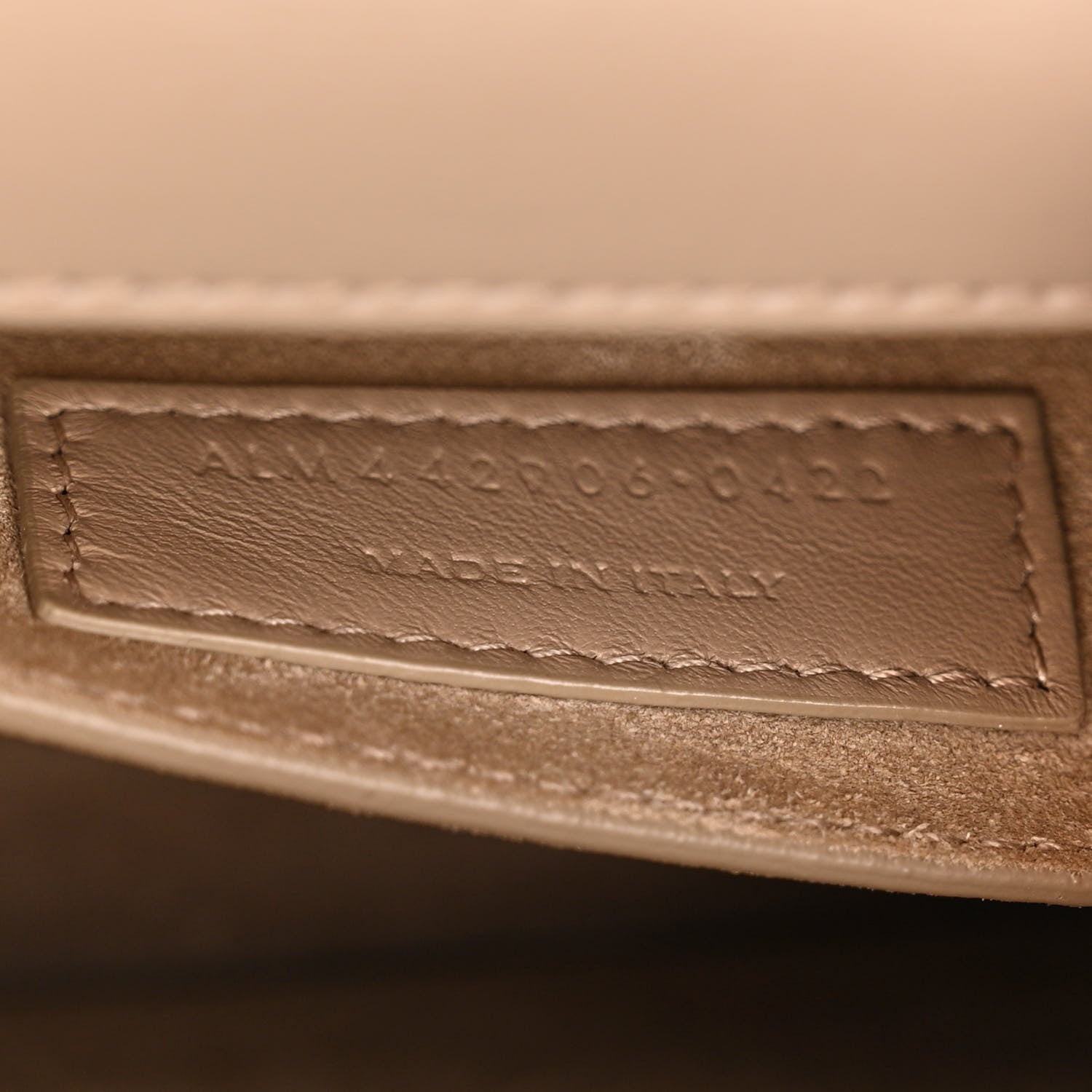 Saint Laurent Calfskin Medium Monogram Sunset Dark Beige 7 of 12