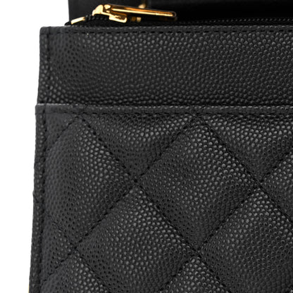 Chanel Caviar Quilted Enamel Coco Casino Wallet On Chain WOC Black 12 of 13