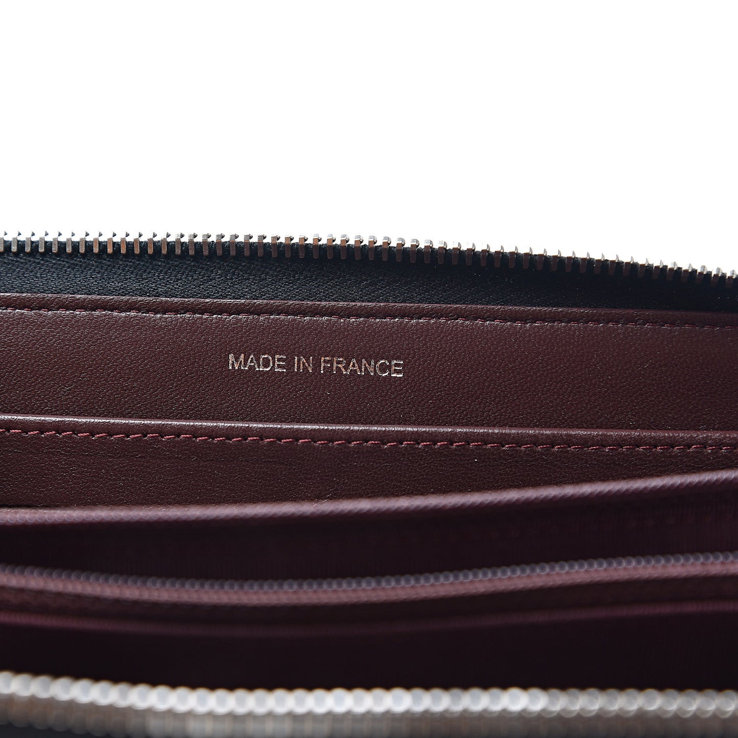Lambskin Quilted Large Gusset Zip Around Wallet Black