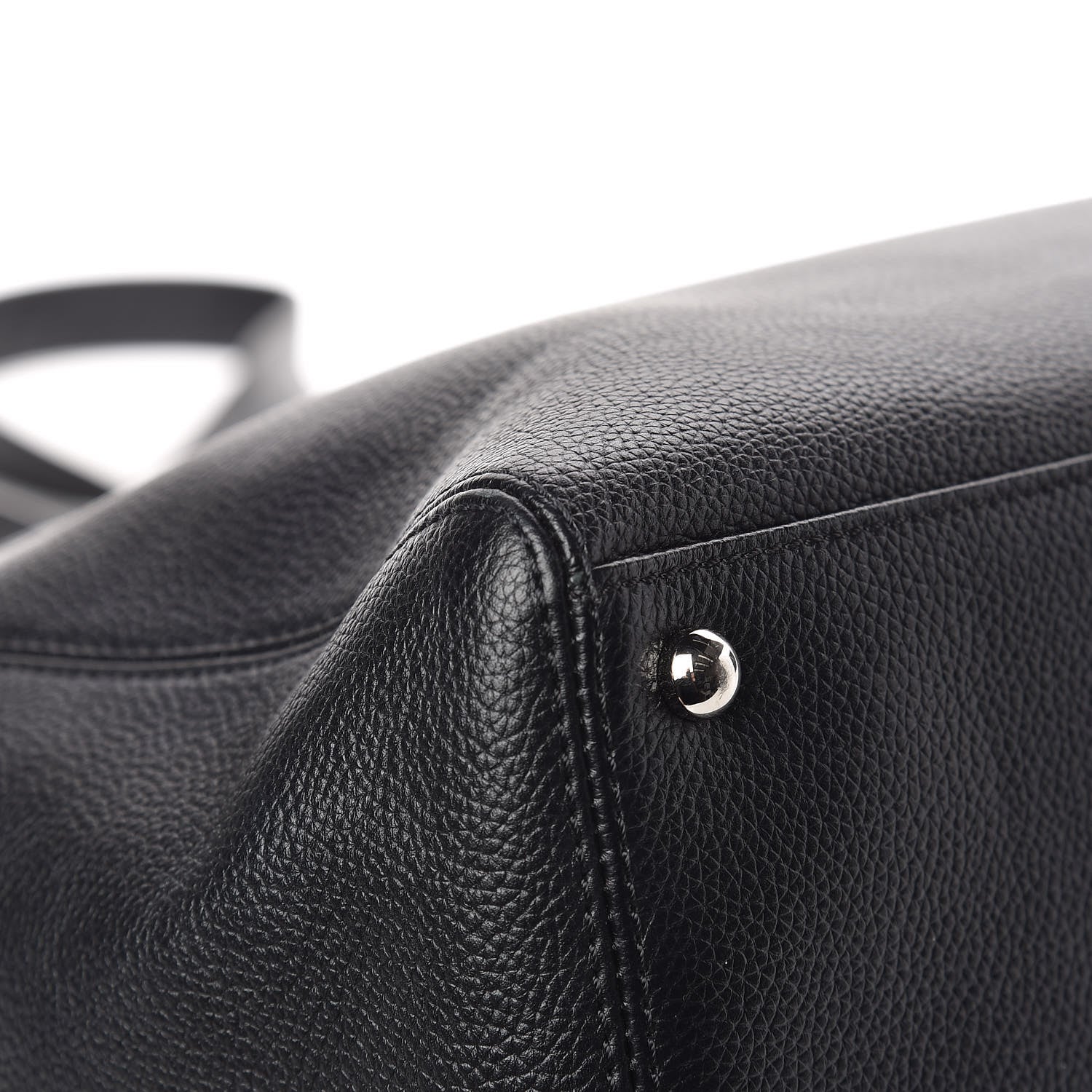 Chanel Calfskin Cerf Executive Shopper Tote Black 13 of 14