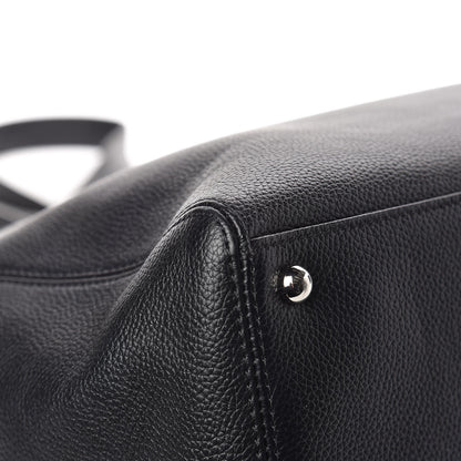 Chanel Calfskin Cerf Executive Shopper Tote Black 13 of 14