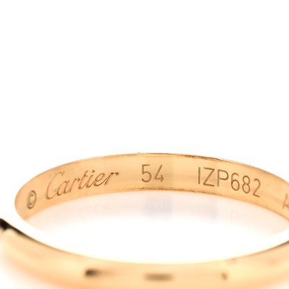 Cartier 18K Yellow Gold 2.5mm 1895 Wedding Band Ring 54 6.75 4 of 5