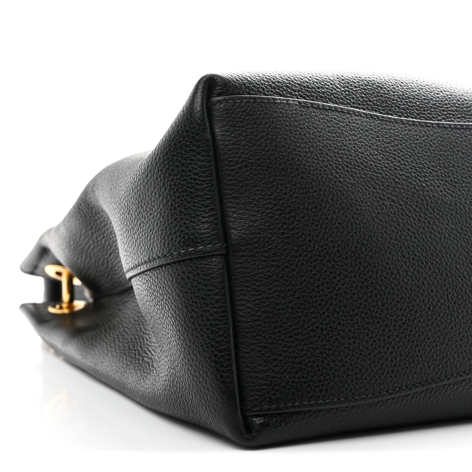 Prada Vitello Phenix Embossed Logo Hobo Black 9 of 10