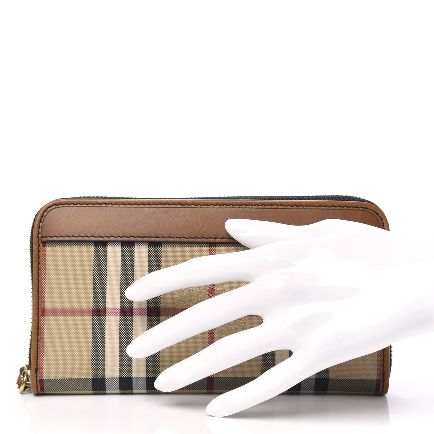Horseferry Check Zip Around Wallet Brown