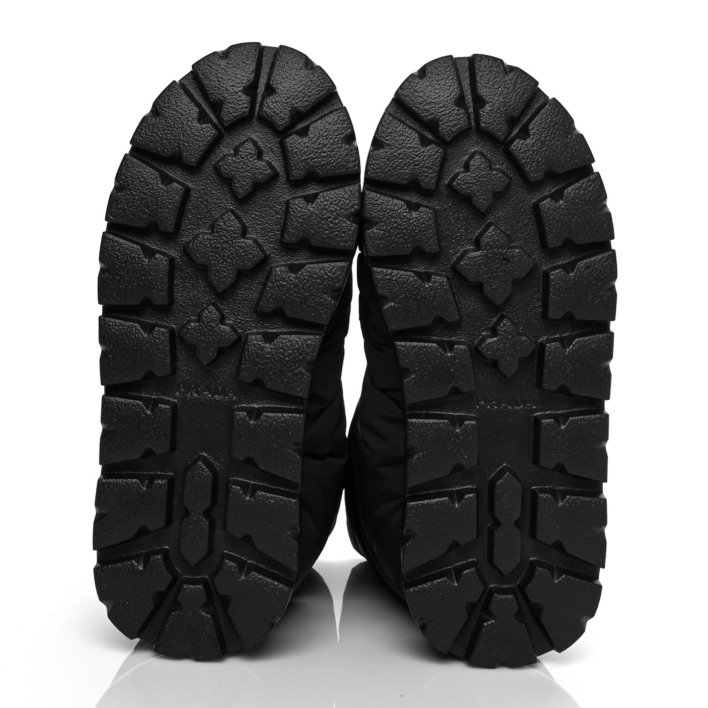 Re-Nylon Piuma Triangle Logo Padded Drawcord 20mm Snow Boots 37.5 Black