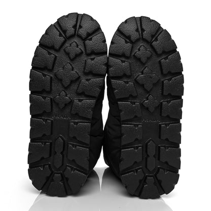 Prada Re-Nylon Piuma Triangle Logo Padded Drawcord 20mm Snow Boots 37.5 Black 5 of 7