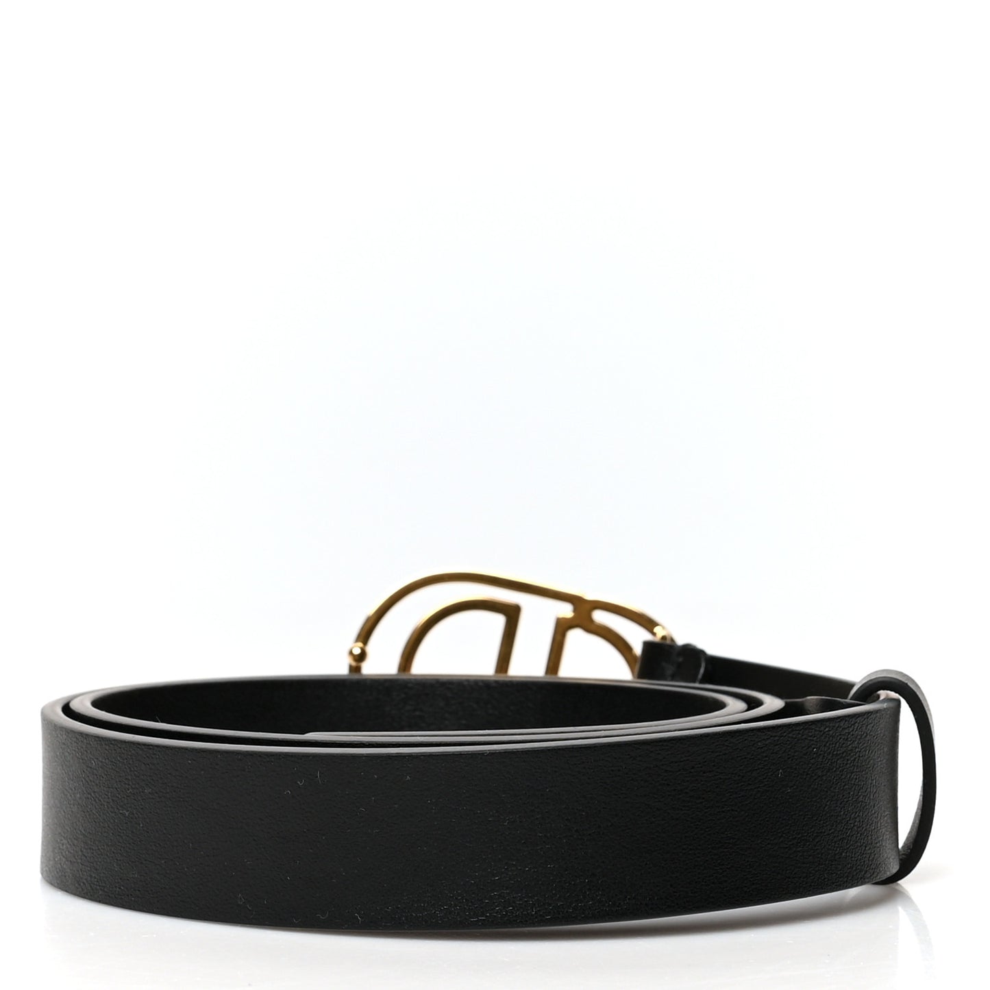 Calfskin CD Belt 70 Black