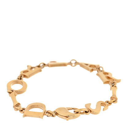 Christian Dior Logo Paris Bracelet Gold 2 of 3